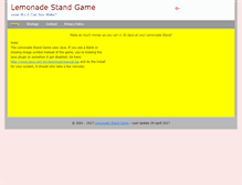 Tablet Screenshot of lemonadestandgame.com